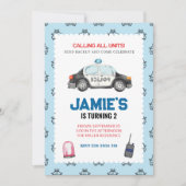 Invitation à la fête d'anniversaire de la police (Devant)