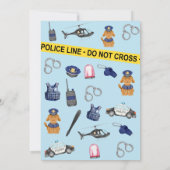 Invitation à la fête d'anniversaire de la police (Dos)