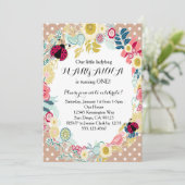 Invitation à la fête d'anniversaire de la première (Debout devant)