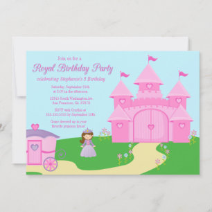 Invitation à la fête d'anniversaire de la princess