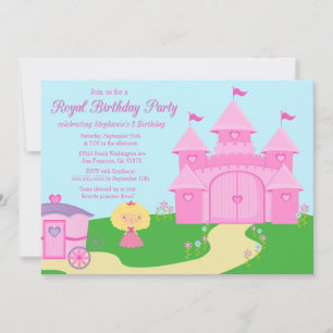 Invitation à la fête d'anniversaire de la princess