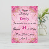 Invitation à la fête d'anniversaire de la princess (Debout devant)