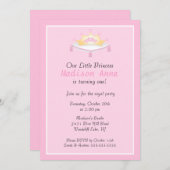 Invitation à la fête d'anniversaire de la princess (Devant / Derrière)