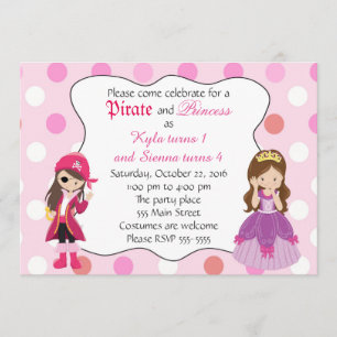Invitation à la fête d'anniversaire de la princess