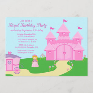 Invitation à la fête d'anniversaire de la princess
