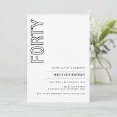 Invitation à la fête d'anniversaire de la Quarante (Debout devant)