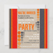 Invitation à la fête d'anniversaire de la rue urba (Dos)