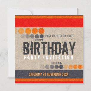 Invitation à la fête d'anniversaire de la rue urba