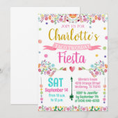 Invitation à la fête d'anniversaire de la sieste d (Devant / Derrière)