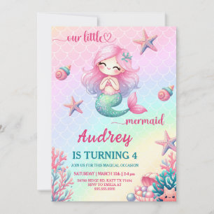 Invitation à la fête d'anniversaire de la Sirène