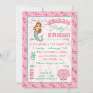 Invitation à la fête d'anniversaire de la Sirène