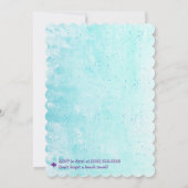 Invitation à la fête d'anniversaire de la Sirène (Dos)