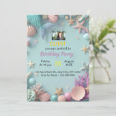 Invitation à la fête d'anniversaire de la Sirène m (Debout devant)