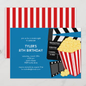 Invitation à la fête d'anniversaire de la soirée d (Devant / Derrière)