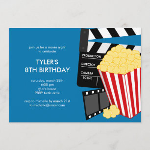 Invitation à la fête d'anniversaire de la soirée d