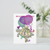 Invitation à la fête d'anniversaire de la tortue c (Debout devant)