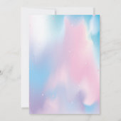 Invitation à la fête d'anniversaire de la Unicorne (Dos)