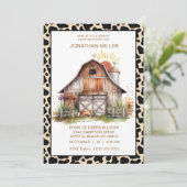 Invitation à la fête d'anniversaire de la vache de (Debout devant)