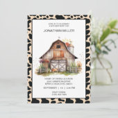 Invitation à la fête d'anniversaire de la vache de (Debout devant)