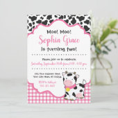Invitation à la fête d'anniversaire de la vache| R (Debout devant)