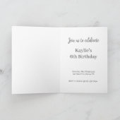 Invitation à la fête d'anniversaire de la vache ro (Intérieur)