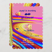 Invitation à la fête d'anniversaire de la Virgo br (Devant / Derrière)