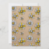 Invitation à la fête d'anniversaire de l'abeille d (Dos)