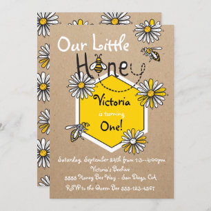 Invitation à la fête d'anniversaire de l'abeille d