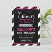 Invitation à la fête d'anniversaire de l'ado (Debout devant)