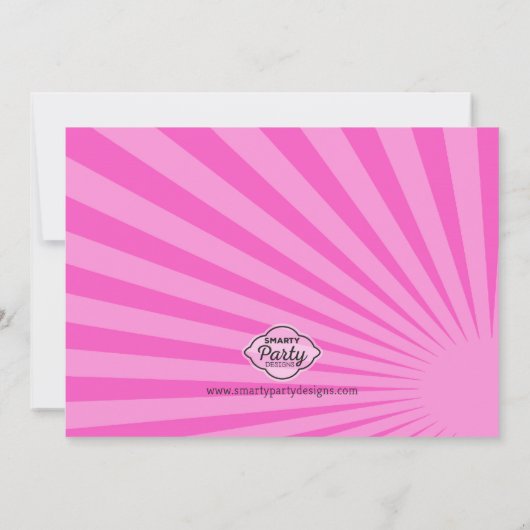 Invitation à la fête d'anniversaire de l'agent sec (Dos)