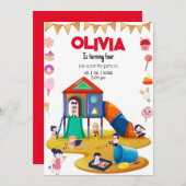 Invitation à la fête d'anniversaire de l'aire de j (Devant / Derrière)