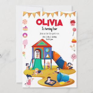 Invitation à la fête d'anniversaire de l'aire de j