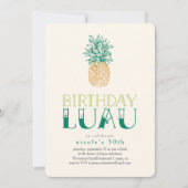 Invitation à la fête d'anniversaire de l'ananas vi (Devant)
