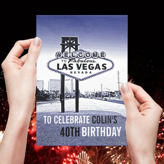 Invitation à la fête d'anniversaire de Las Vegas m