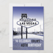 Invitation à la fête d'anniversaire de Las Vegas m (Devant)