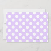 Invitation à la fête d'anniversaire de Lavender et (Dos)