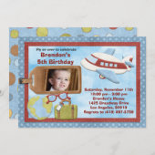Invitation à la fête d'anniversaire de l'avion (Devant / Derrière)
