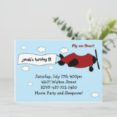 Invitation à la fête d'anniversaire de l'avion (Debout devant)
