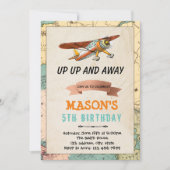 Invitation à la fête d'anniversaire de l'avion (Devant)