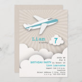 Invitation à la fête d'anniversaire de l'avion - B (Devant / Derrière)