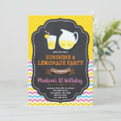 Invitation à la fête d'anniversaire de Lemonade (Debout devant)