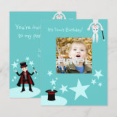 Invitation à la fête d'anniversaire de l'enfant ma (Devant / Derrière)