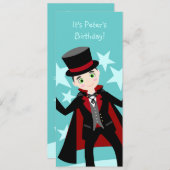 Invitation à la fête d'anniversaire de l'enfant ma (Devant / Derrière)