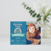 Invitation à la fête d'anniversaire de l'enfant po (Debout devant)