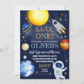 Invitation à la fête d'anniversaire de l'espace (Devant)