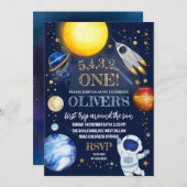 Invitation à la fête d'anniversaire de l'espace (Devant / Derrière)