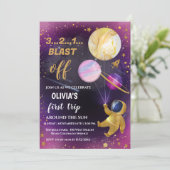 Invitation à la fête d'anniversaire de l'espace (Debout devant)