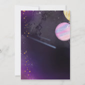 Invitation à la fête d'anniversaire de l'espace (Dos)