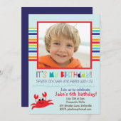 Invitation à la fête d'anniversaire de l'été du cr (Devant / Derrière)