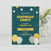 Invitation à la fête d'anniversaire de l'étoile cé (Debout devant)